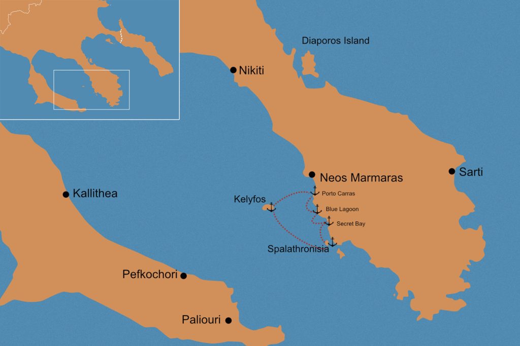 Half-day Catamaran Sailing Cruise from Sithonia Halkidiki